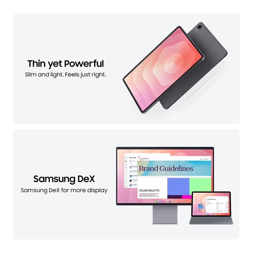 Samsung Galaxy Tab S11 with AI, S Pen in-Box, 27.8 cm (11 inch) Dynamic AMOLED 2X Display, 12 GB RAM, 256 GB Storage, Wi-Fi + 5G Tablet, Gray Mahajan Electronics Online