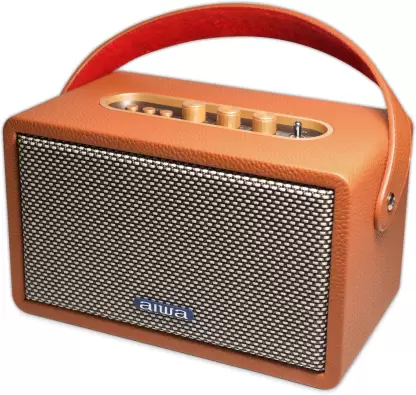 Aiwa RS-X100 Natsukasii Pro Brown 40 W Bluetooth Home Audio Speaker (Brown) - Mahajan Electronics Online