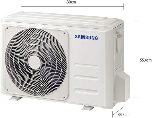 Samsung 1.5 Ton 5 Star Inverter Split AC (Copper, Convertible 5-in-1 Cooling Mode, Anti-bacterial Filter, 2023 Model AR18CY5BAWKNNA White) - Mahajan Electronics Online