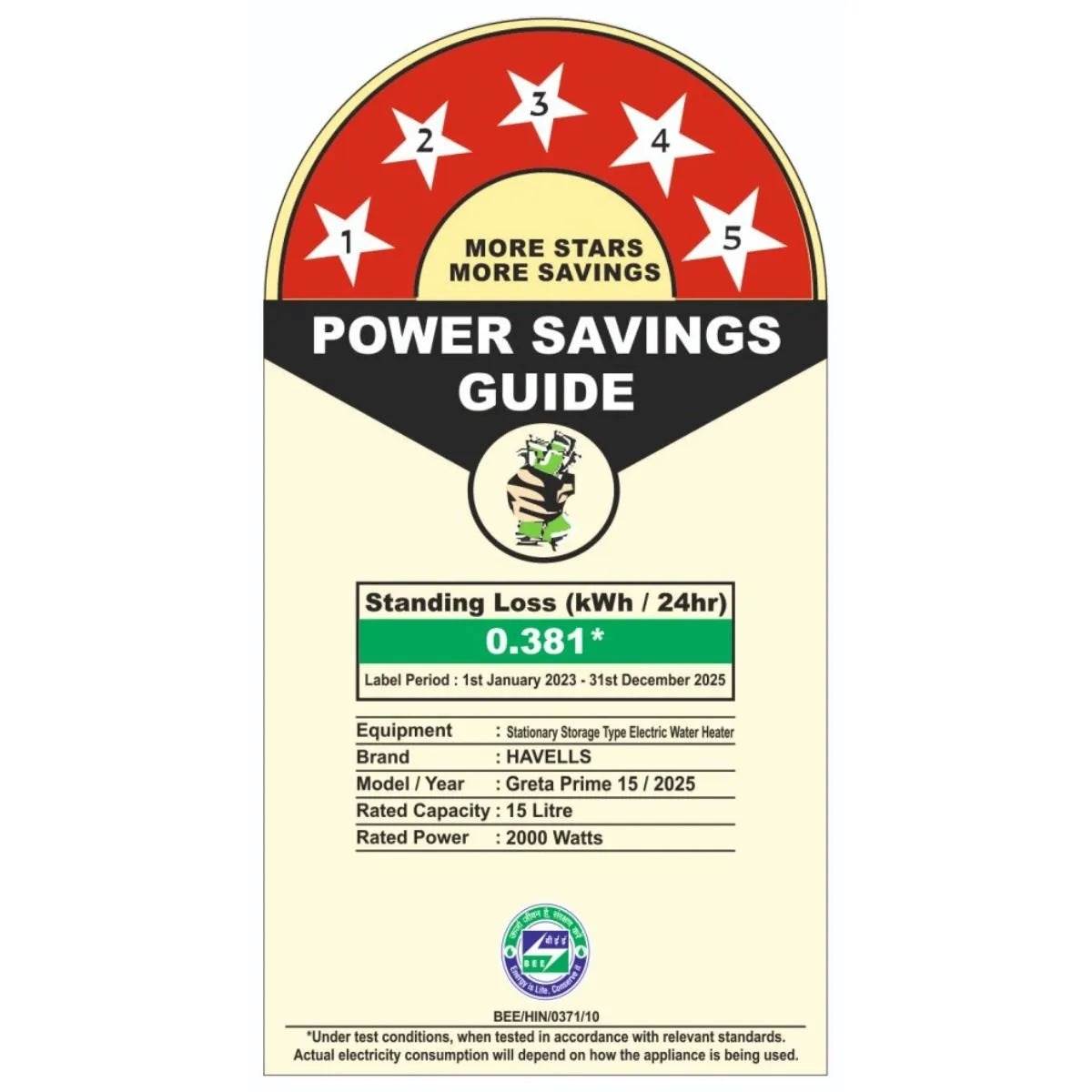 Havells Greta Prime 25L Storage Water Heater (Geyser) | Feroglas Tank, Whirlflow Tech, 5-Star | Free Installation & 7-Year Tank Warranty GHWVGPUMDW25 . Mahajan Electronics Online