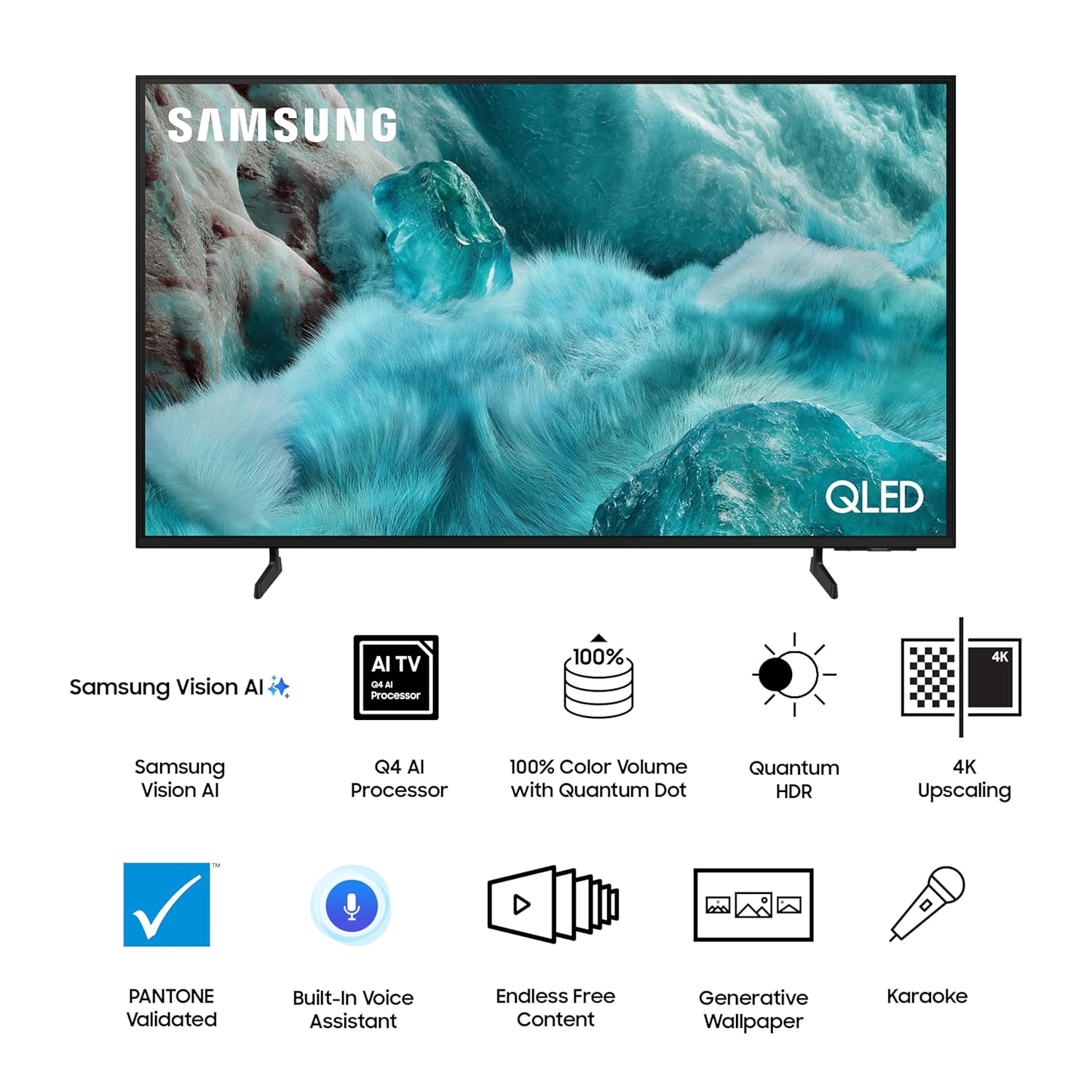 Samsung QA85Q7FAAUXXL  214 cm (85 inches) 4K Ultra HD QLED Smart TV (Black) Mahajan Electronics Online
