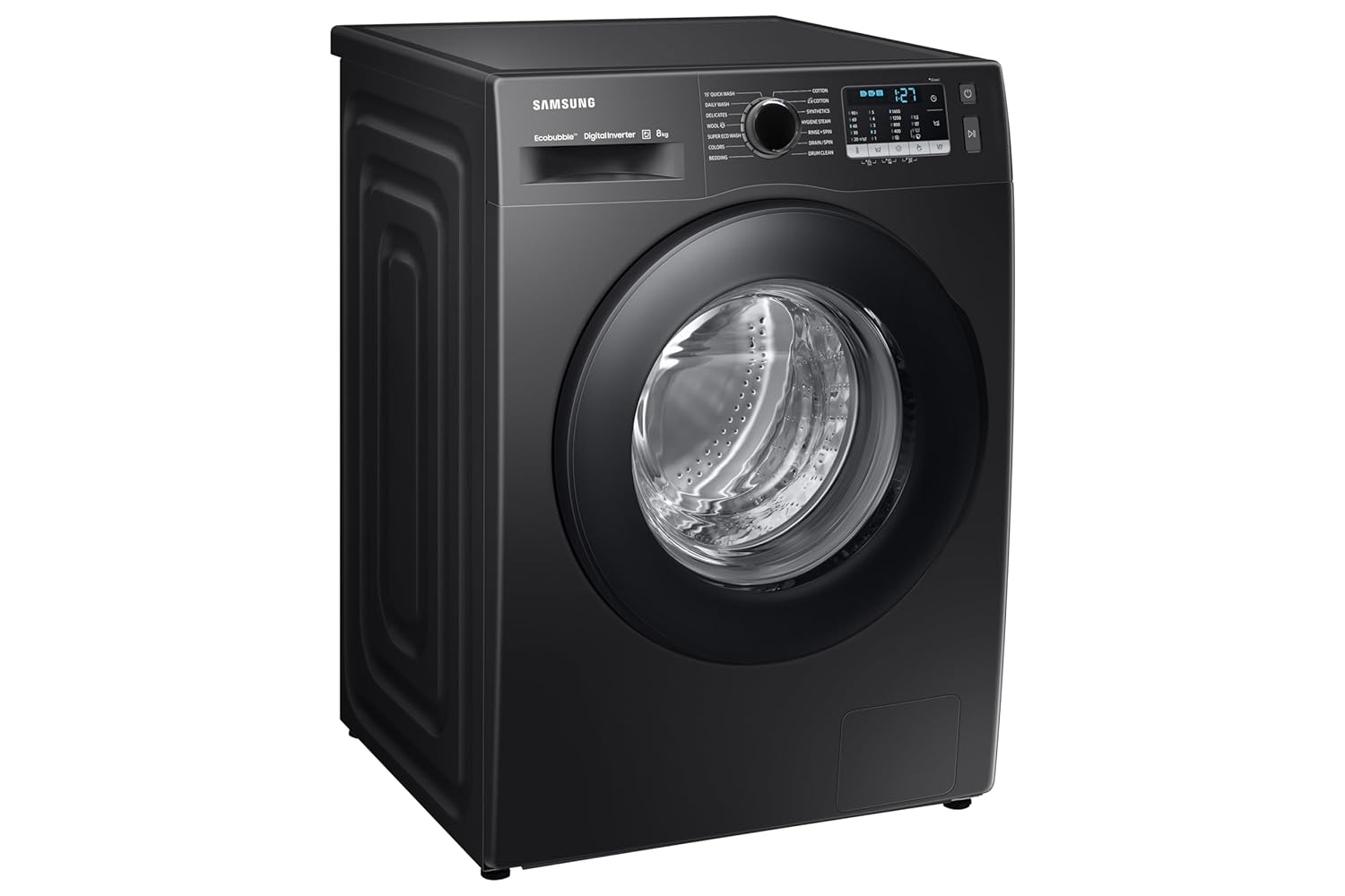 Samsung WW80TA046AB1TL 8 kg, Hygiene Steam with Inbuilt Heater, Digital Inverter, Fully-Automatic Front Load Washing Machine ( Black) Mahajan Electronics Online