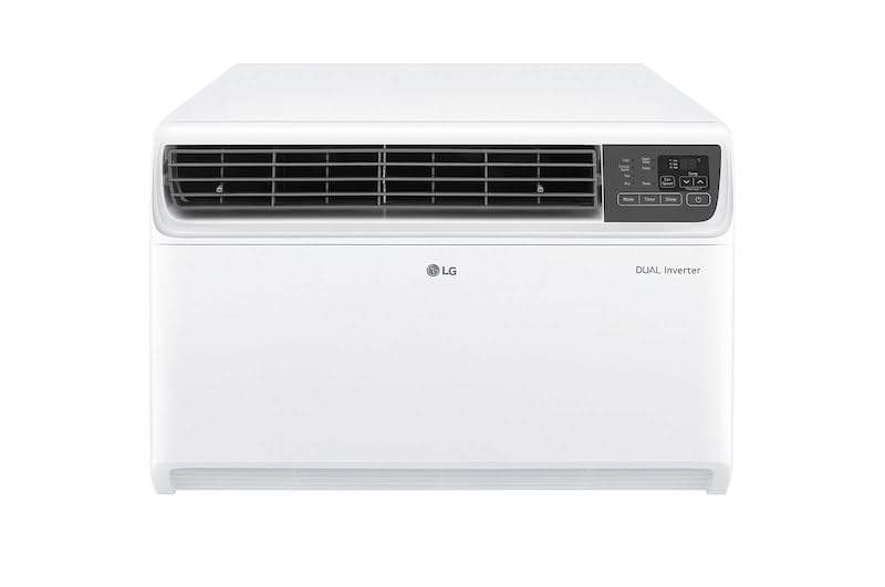 LG AW-Q18WUXA 1.5 Ton 3 Star DUAL Inverter Window AC (Copper, Convertible 4-in-1 cooling, 4 Way Air Swing, HD Filter, Quick and Uniform Cooling, Stabilizer Free Operation, Smart Diagnosis,  White) Mahajan Electronics Online