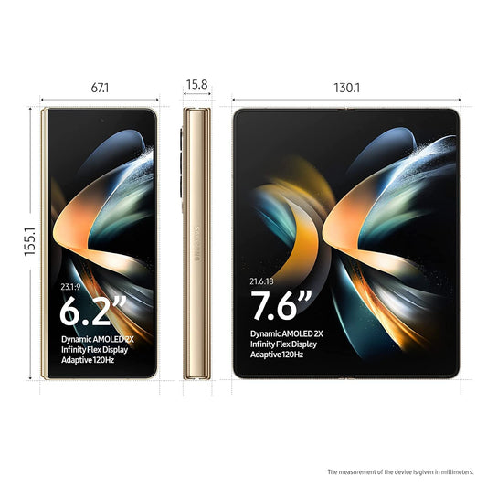 Samsung Galaxy Z Fold 4 5G (Beige, 12GB RAM 1TB Storage) - Mahajan Electronics Online
