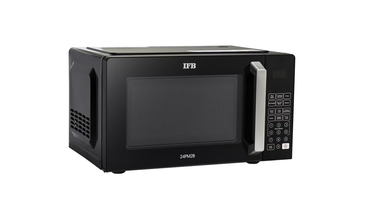 IFB 32PM2B 32L Solo Microwave Oven with 69 Auto Cook Menus ( Black, Mug Recipes, Steam Clean, Auto Reheat, Preset Timer, Power Save, Child Safety Lock, 10 Power Levels) IFB