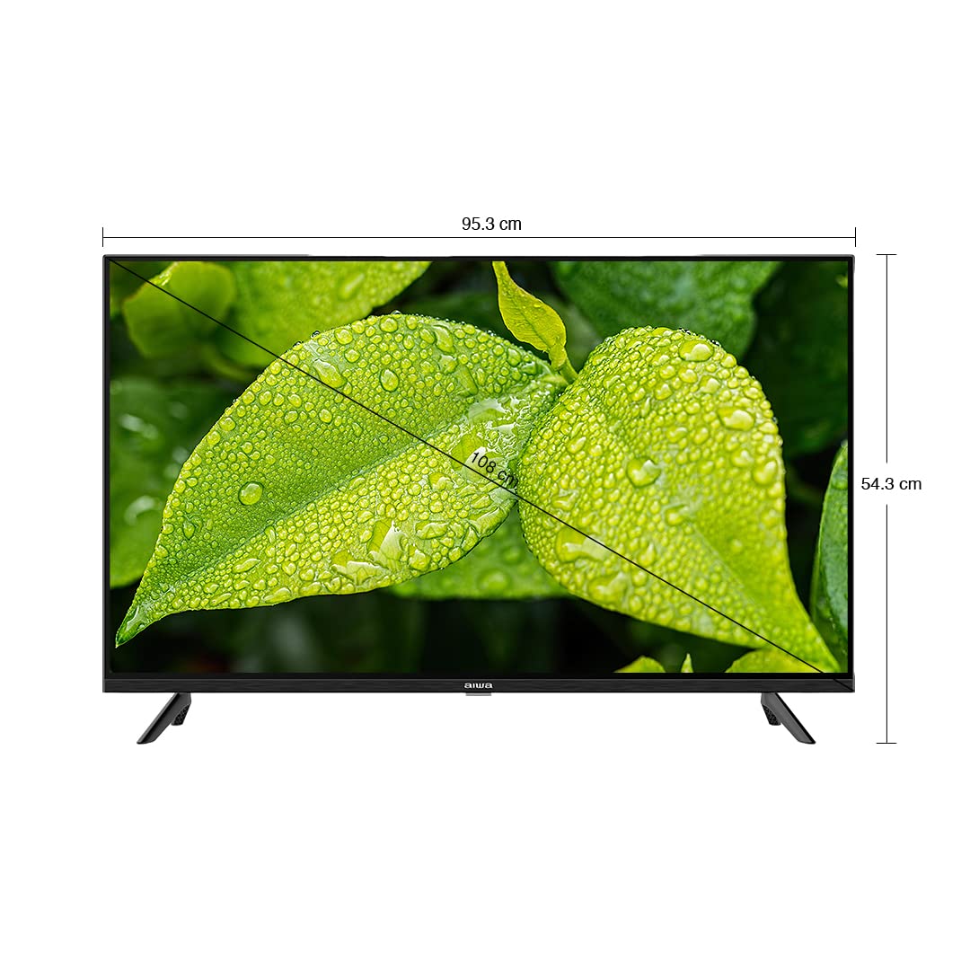 Aiwa A43UHDX3 MAGNIFIQ 108 cm (43 inches) 4K Ultra HD Smart Android LED TV (Black) | Powered by Android 11 - Mahajan Electronics Online