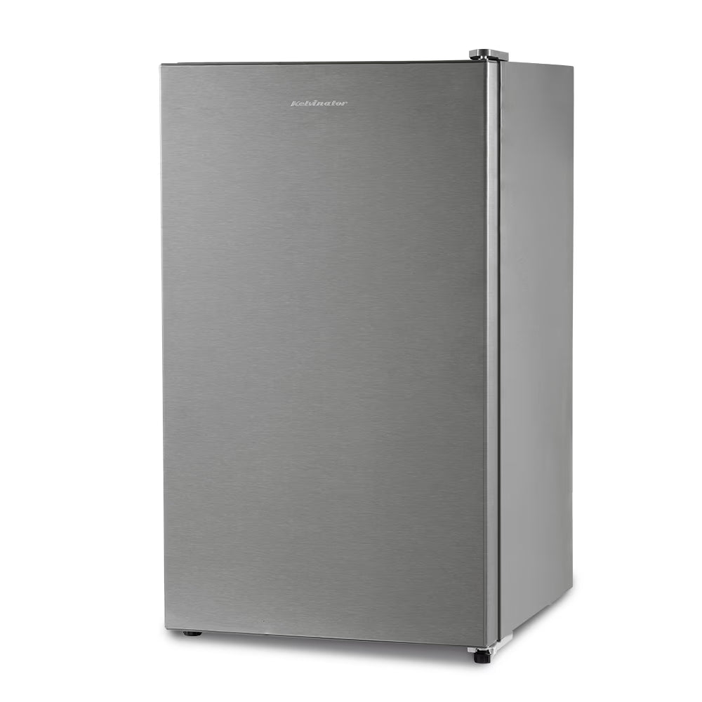 Kelvinator KRC-F100RBPHSS HL SL 95L 1 Star Direct Cool Single Door Refrigerator | Inox Grey | Compact Design | Energy Efficient Kelvinator