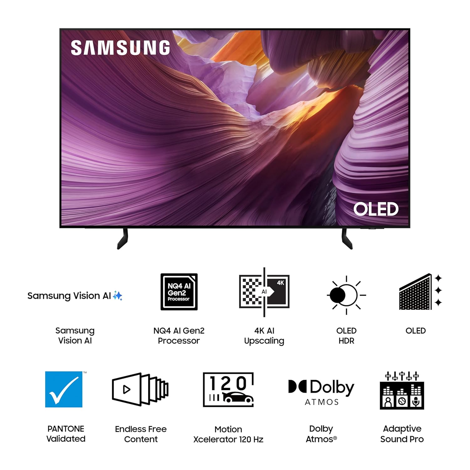 Samsung QA55S85HAELXL 138 cm (55 inches) 4K Ultra HD Smart OLED TV Mahajan Electronics Online