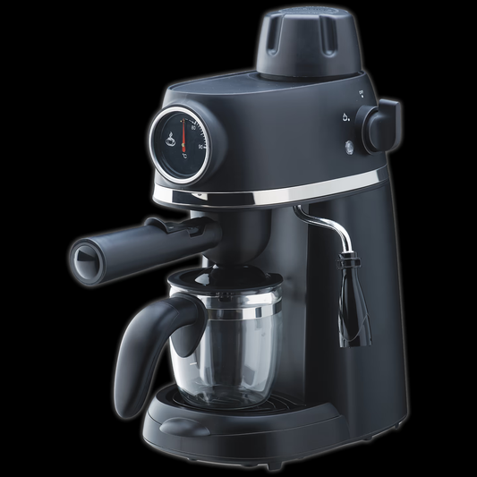 Morphy Richards Europa Xpresso 4 Cups Fully Automatic Coffee Maker (Makes Espresso, Milk Frothing Steam Nozzle with Thermo Dial,Black) - Mahajan Electronics Online