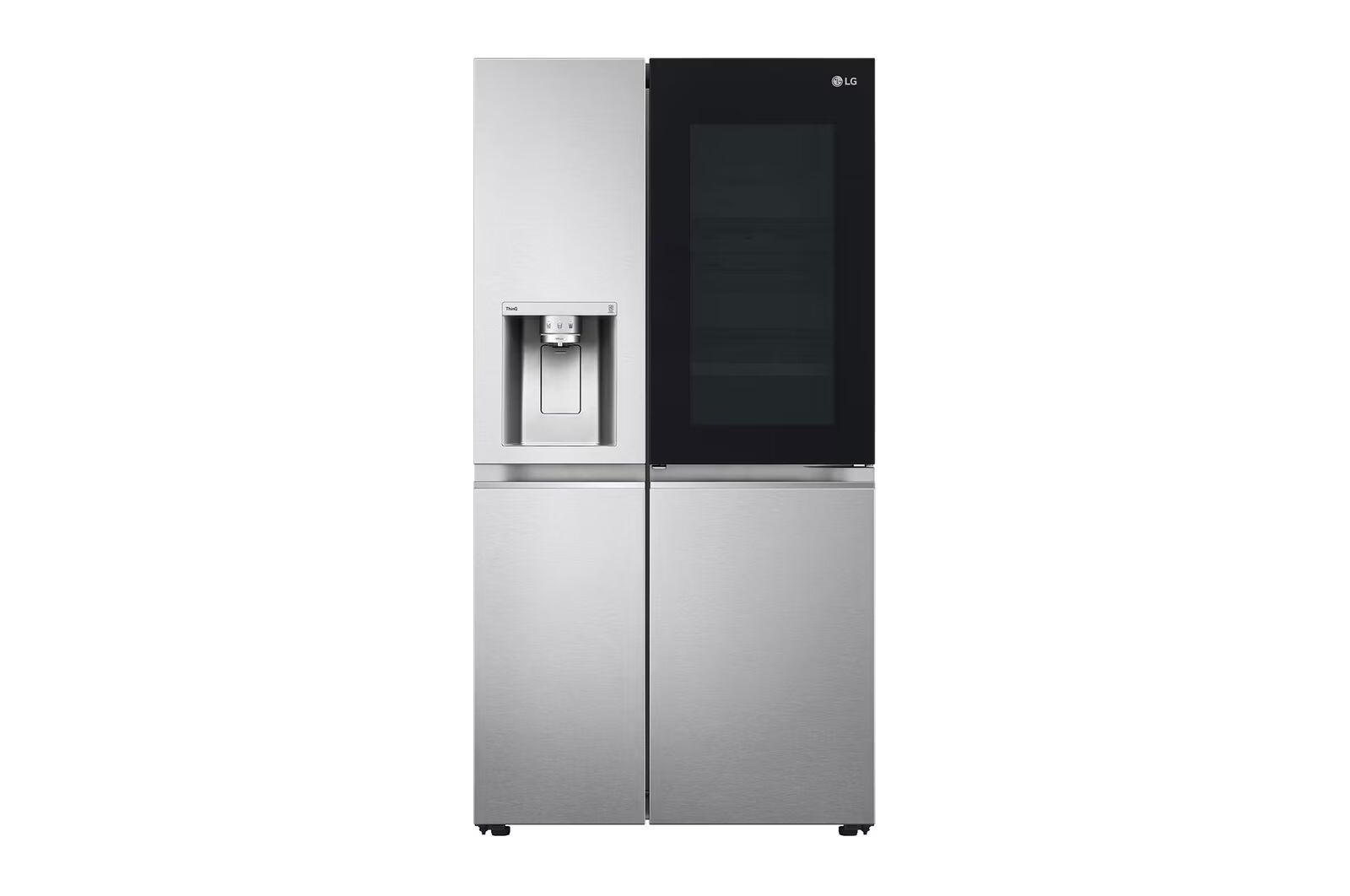 LG GL-X257ABS3 630L Side-by-Side Refrigerator, InstaView, Noble Steel, 3 Star Mahajan Electronics online