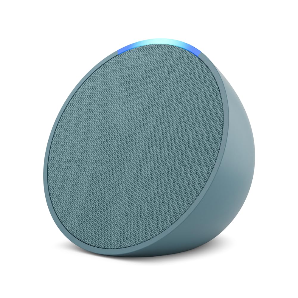 Amazon Echo Pop| Smart speaker with Alexa and Bluetooth| Loud sound, balanced bass, crisp vocals| Green Amazon