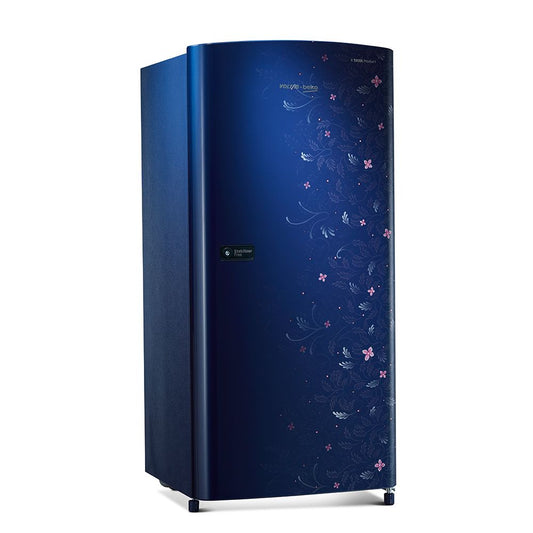 Voltas Beko 185 Litres 2 Star Direct Cool Single Door Refrigerator with Stabilizer Free Operation (RDC205DKBRX/XXXG, Kassia Blue) - Mahajan Electronics Online