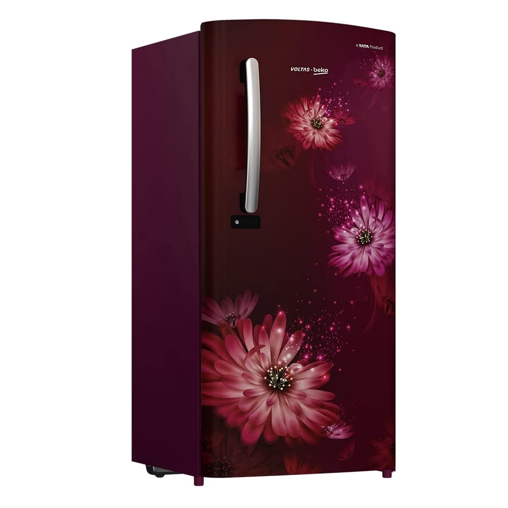 Voltas Beko RDC220C/S0DWE 185 L 3 star Direct Cool Refrigerator, Dahlia Wine Mahajan Electronics Online