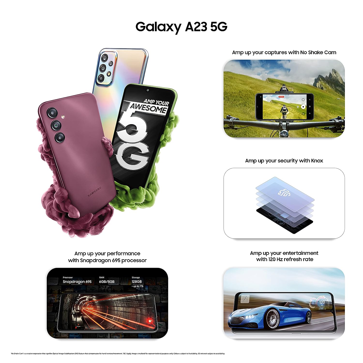 Samsung Galaxy A23 5G, Orange (6GB, 128GB Storage) With Charger In Box - Mahajan Electronics Online