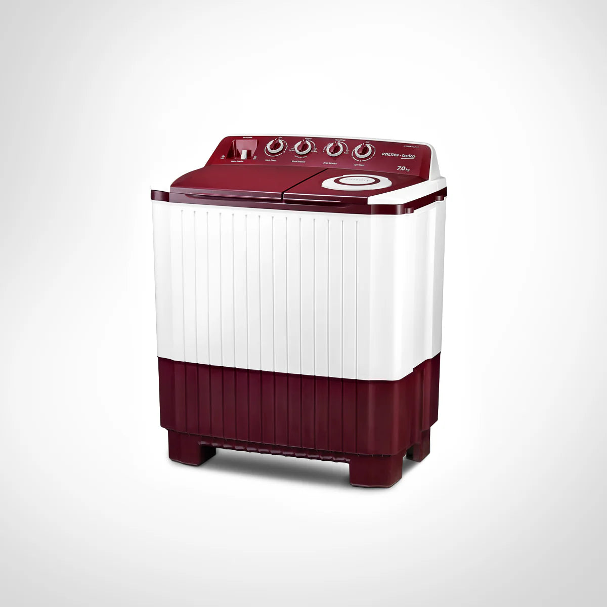 Voltas Beko WTT70DLIM/BRSSWH5POD 7Kg Semi Automatic Top Loading Washing Machine Burgundy Mahajan Electronics Online