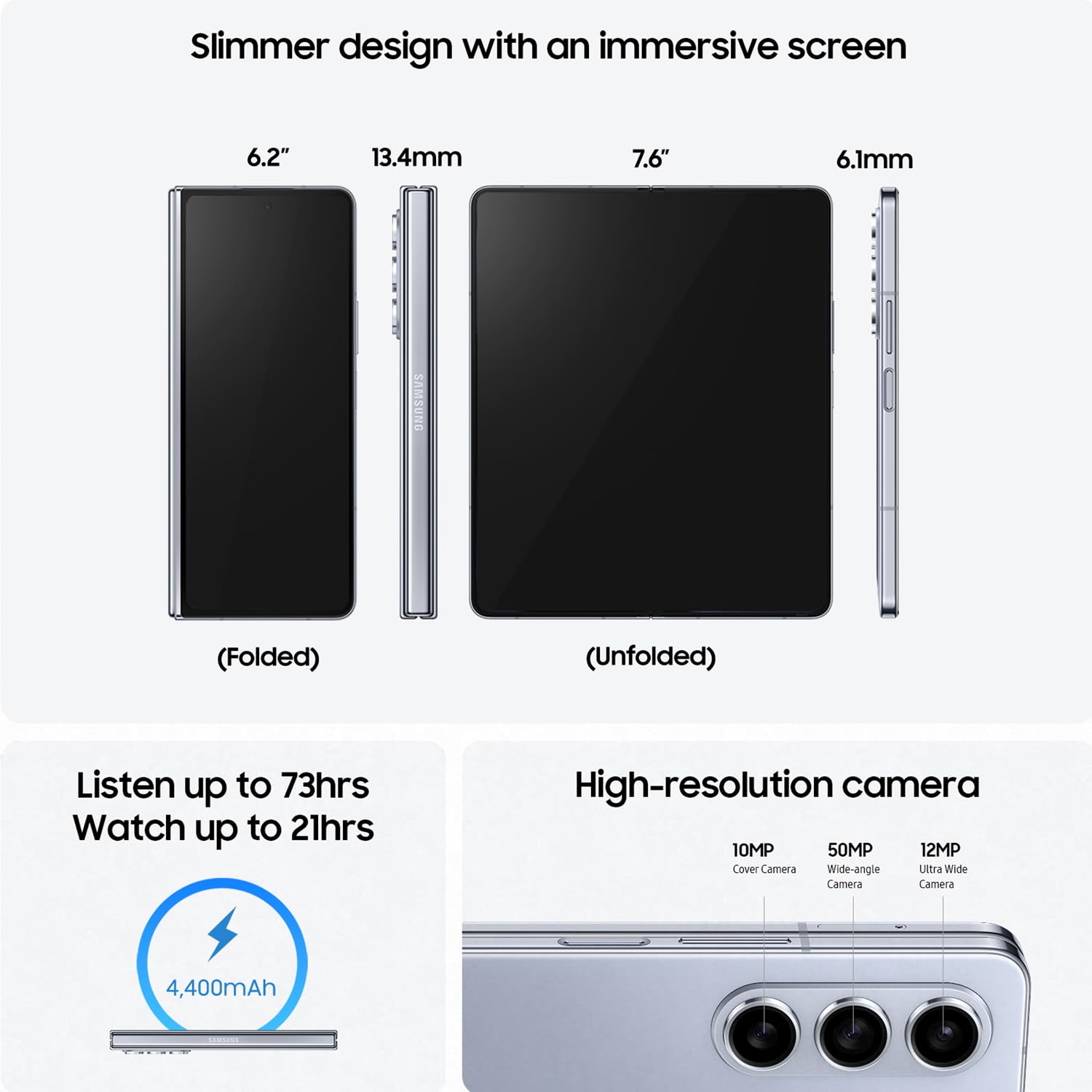 Galaxy Z Fold5 5G (Cream, 12GB RAM, 256GB Storage)
