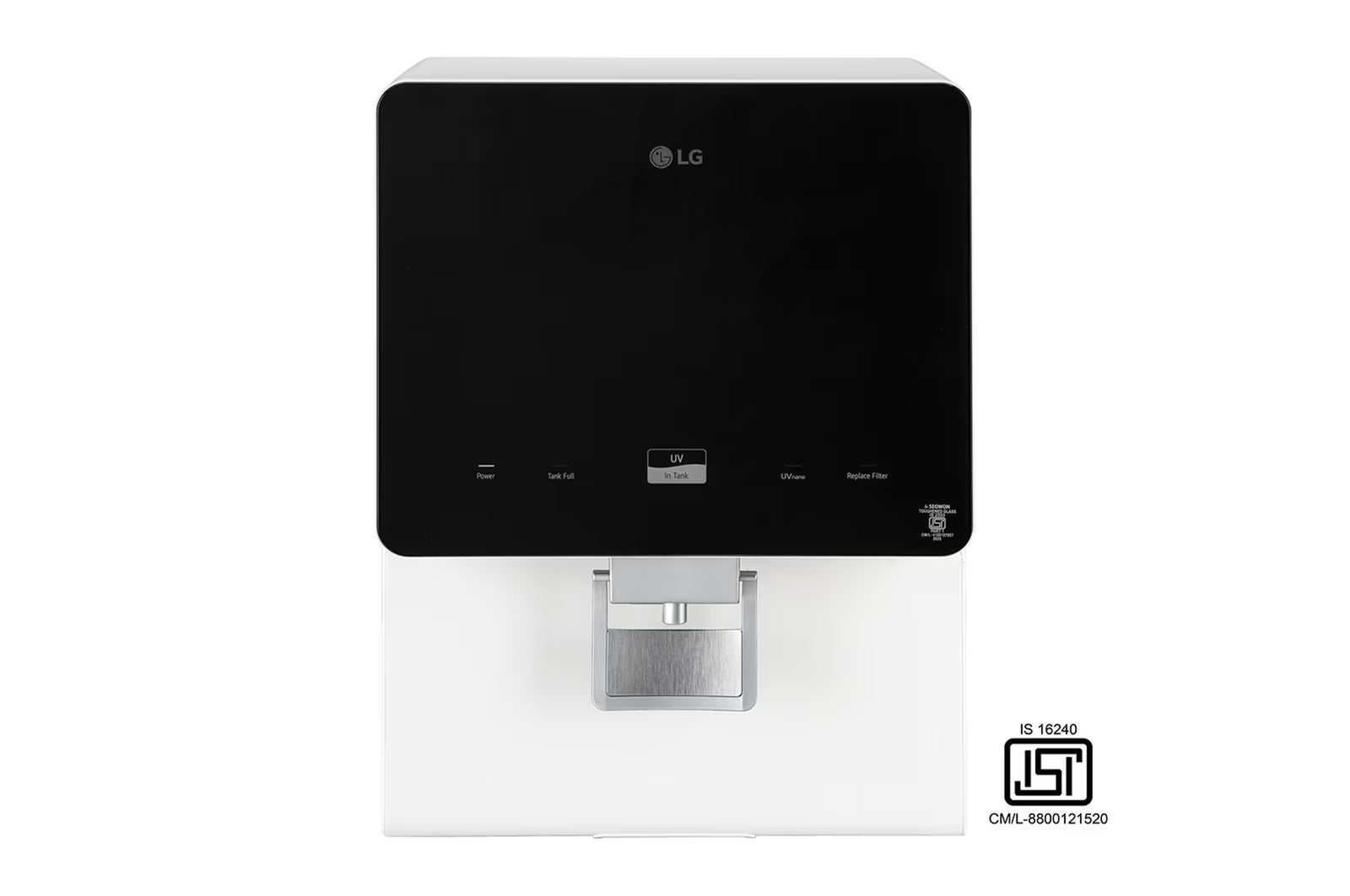LG WW176GTBW 8L RO+UV+MB Water Purifier with Stainless Steel Tank, Premium Glass Finish Mahajan Electronics Online