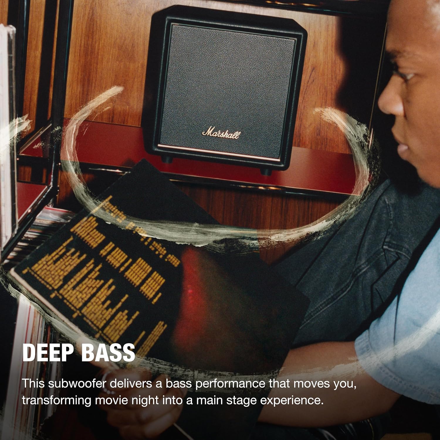 Marshall Heston SUB 200 Wireless Subwoofer | Deep Bass Home Audio