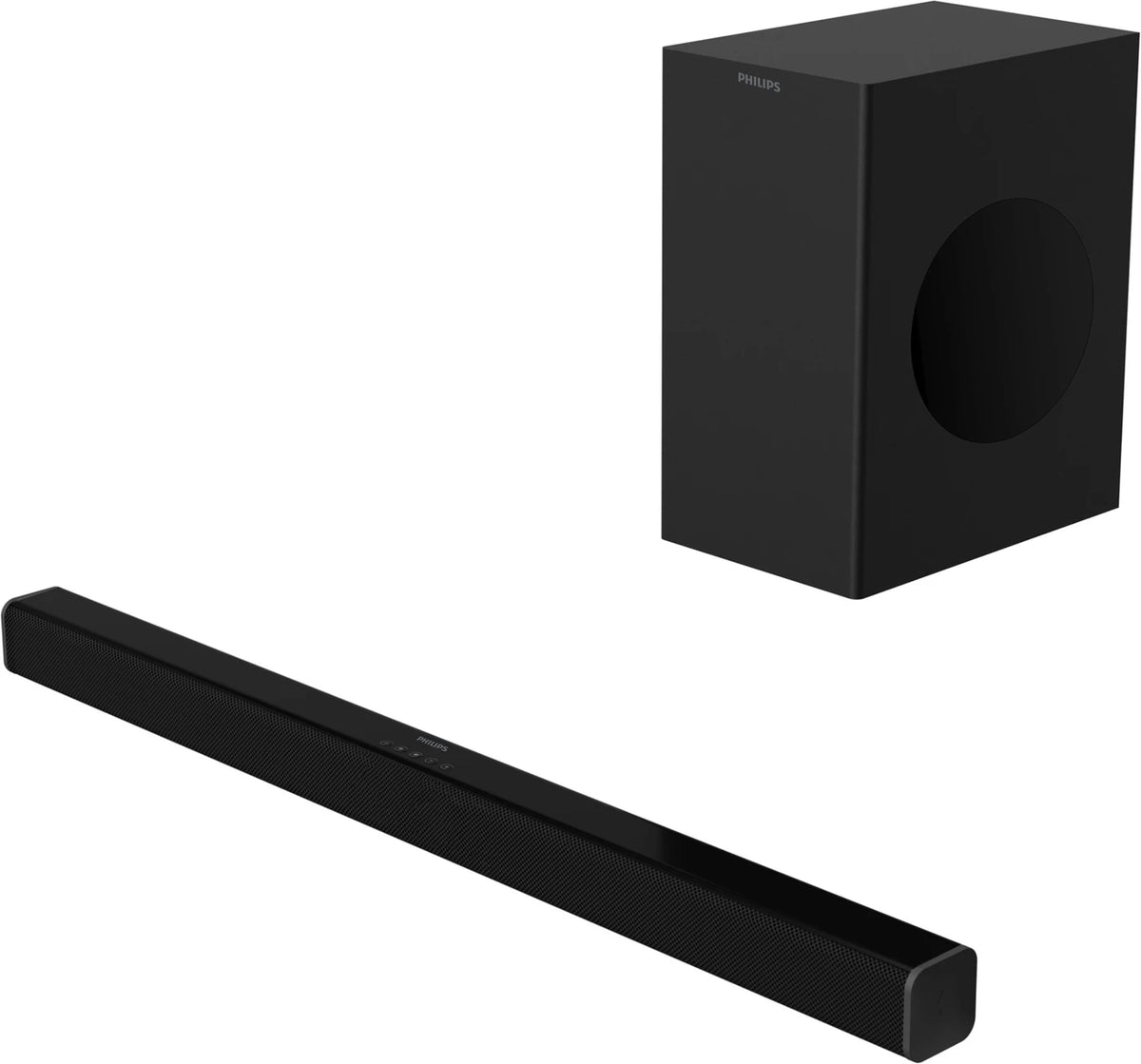 PHILIPS TAB4218/94 With Subwoofer for Rich Bass, 3 EQ Modes, Bluetooth/HDMI/USB/Optical 120 W Bluetooth Soundbar (Black, 2.1 Channel) Philips
