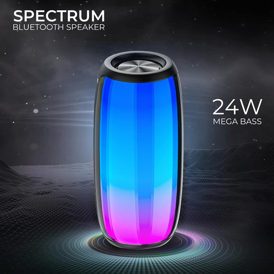 iGear 1148 Spectrum Portable Bluetooth Party Speaker with 180 Degree LED Light Show, 15 Hours of Playtime, TWS, IPX5 Rating and 360 Degree Surround Sound - Mahajan Electronics Online