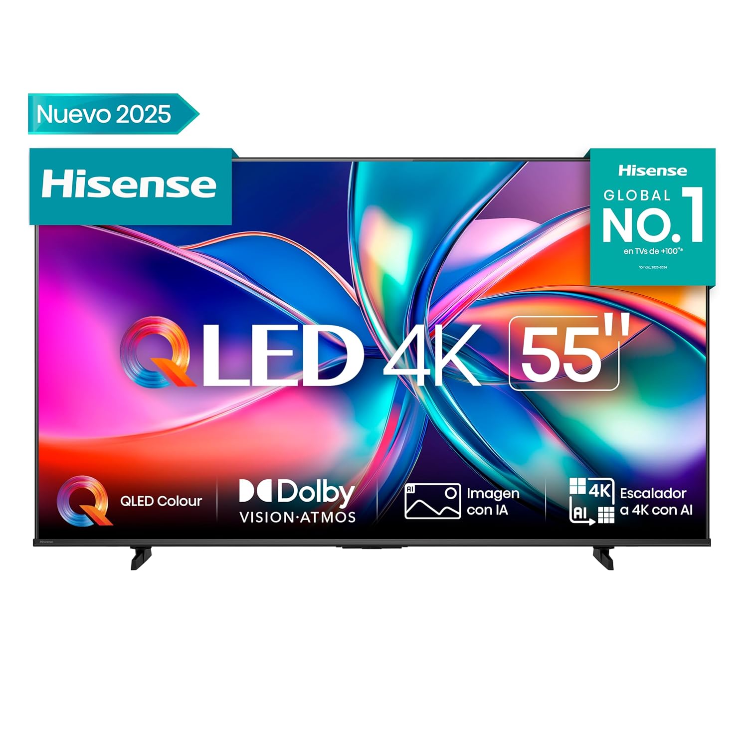 Hisense 55Q6Q 139 cm (55 inches) VIDAA U9 4K UHD QLED Smart TV with Dolby Vision & Atmos, AI Upscaling, Game Mode Plus & Alexa Built mahajan electronics online