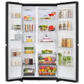 LG GLB257HWB3 Convertible 650 Litres 3 Star Frost Free Side by Side Refrigerator with Multi Air Flow (Western Black) Mahajan Electronics Online 