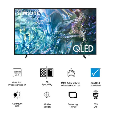 SAMSUNG QA6560D 163 cm (65 inch) QLED 4K Ultra HD Smart Tizen TV with Quantum HDR (2024 model) Mahajan Electronics Online