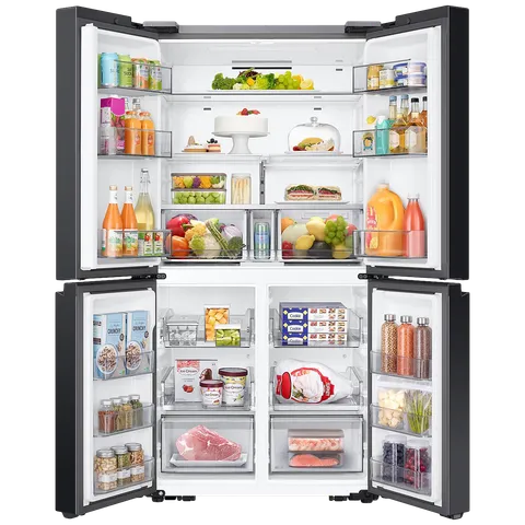 SAMSUNG RF65DB90BD12TL 650 Litres Frost Free French Door Convertible Refrigerator with Triple Cooling ( Clean White) Mahajan Electronics Online