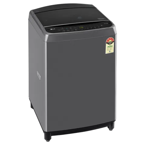 LG THD08SJM 8 kg 5 Star Fully Automatic Top Load Washing Machine (HEDD,  AI Direct Drive) Middle Black