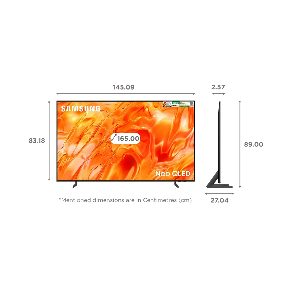 📺 SAMSUNG QA65QN70HAULXL · 65" Neo QLED 4K · QN70H 2026 · Quantum Mini LED · NQ4 AI · PANTONE Validated Samsung