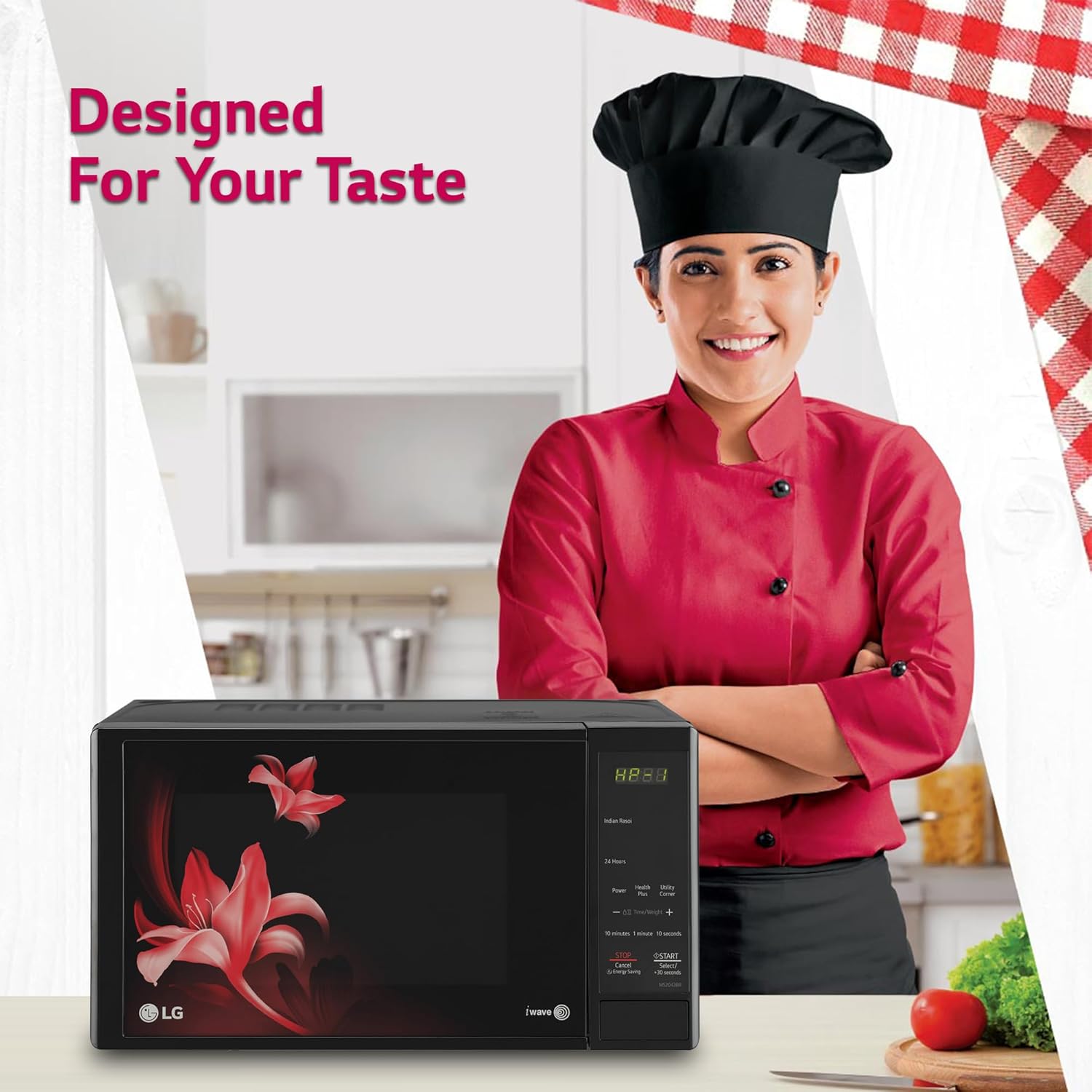 LG MS2043BR 20 L Solo Microwave Oven ( Black, With i-wave Technology & Anti-Bacterial Cavity) - 2023 Model