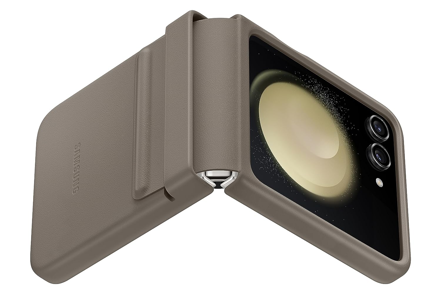 Samsung Galaxy Flip5 Flap ECO-Leather Case, Etoupe - Mahajan Electronics Online