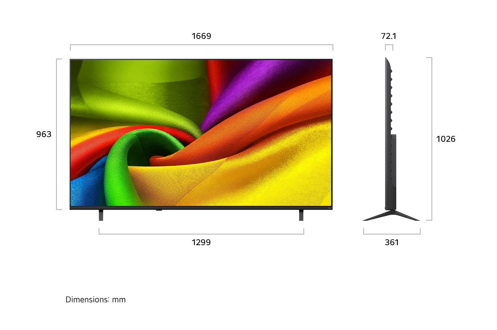 LG 75NU880BPLA 189cm (75) NANO 4K UHD AI NU880B Smart TV 2026 LG