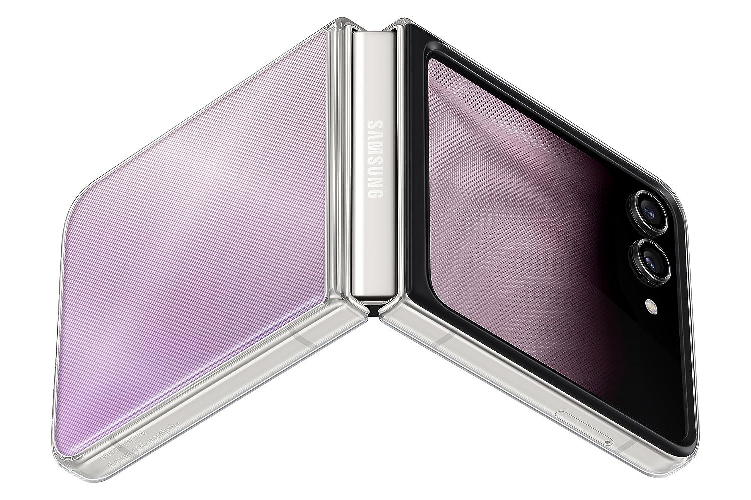 Samsung Galaxy Flip5 Flip Suit Case, Transparent - Mahajan Electronics Online