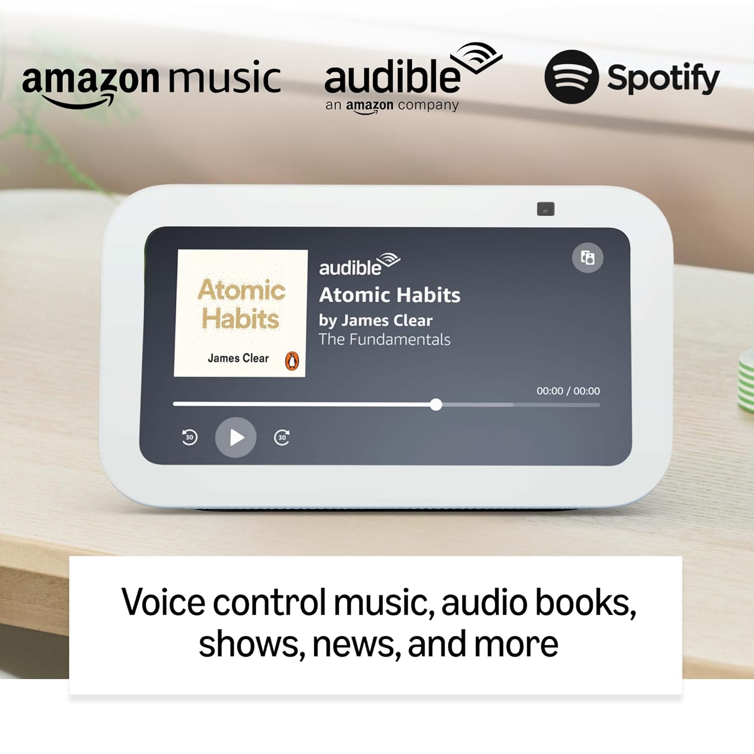 Amazon Echo Show 5 (latest model) | Smart display with Alexa, 2x bass speaker, clearer sound, camera for home monitoring, bluetooth | Charcoal Mahajan Electronics Online