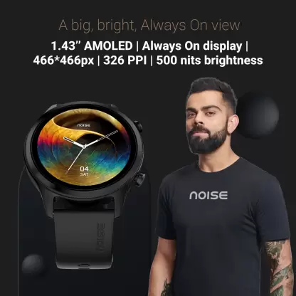 Noise Evolve 3 1.43" AMOLED Always-On Display with Bluetooth Calling, Metallic Design Smartwatch (Brown Strap, Regular) - Mahajan Electronics Online