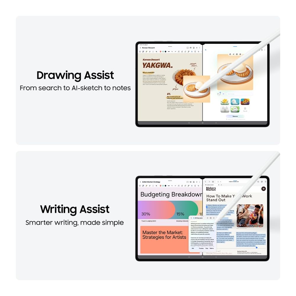 Samsung Galaxy Tab S11 Ultra with AI, S Pen in-Box, 36.9 cm (14.6 inch) Dynamic AMOLED 2X Display, 12 GB RAM, 256 GB Storage, Wi-Fi Tablet, Silver Mahajan Electronics Online