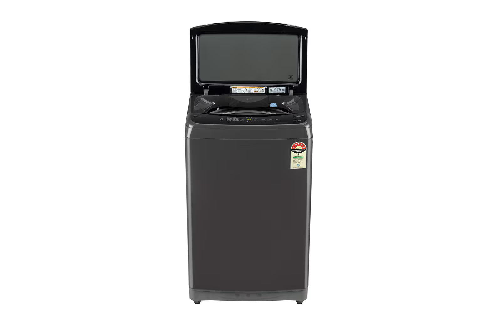 LG T80V4MB1S 8Kg Top Load Washing Machine, In-built Heater, Middle Black Mahajan Electronics Online