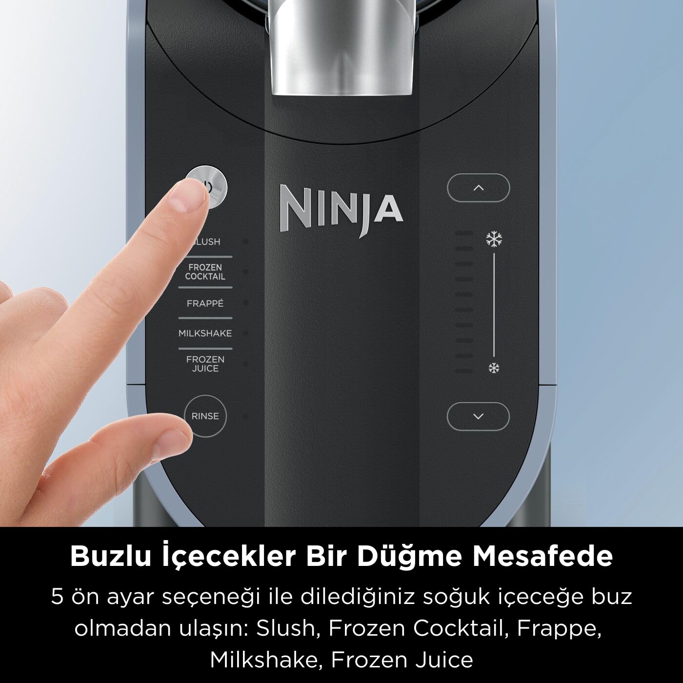 Ninja SLUSHi FS301EU Slush Ice Cocktails Frappe Milkshakes & Frozen Juice Machine - No Ice or Preparation - WhisperChill Technology - Holds 1.9L - Slushi Black Mahajan Electronics Online