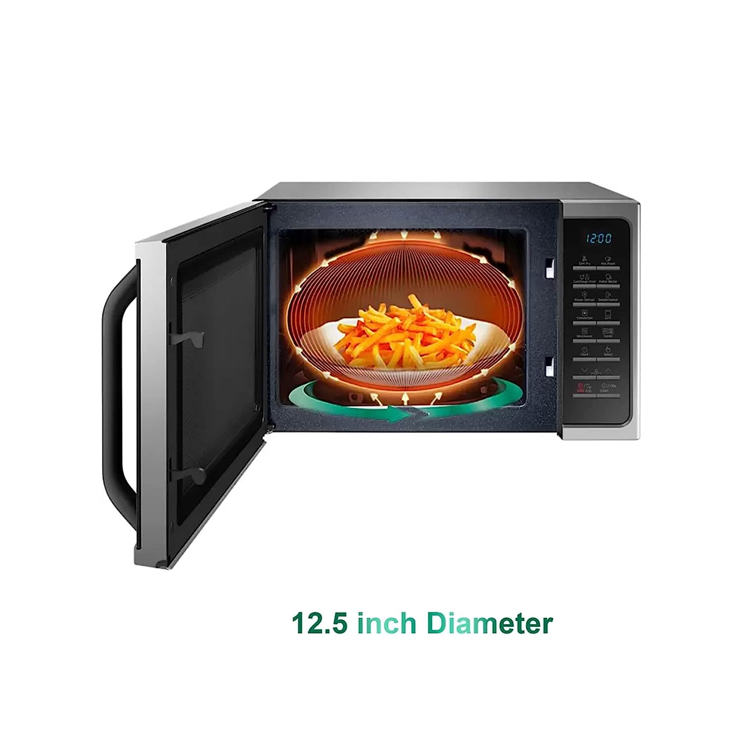 Samsung MC28A5025VS/TL 28 L Convection Microwave Oven ( Silver, Slim Fry) - Mahajan Electronics Online