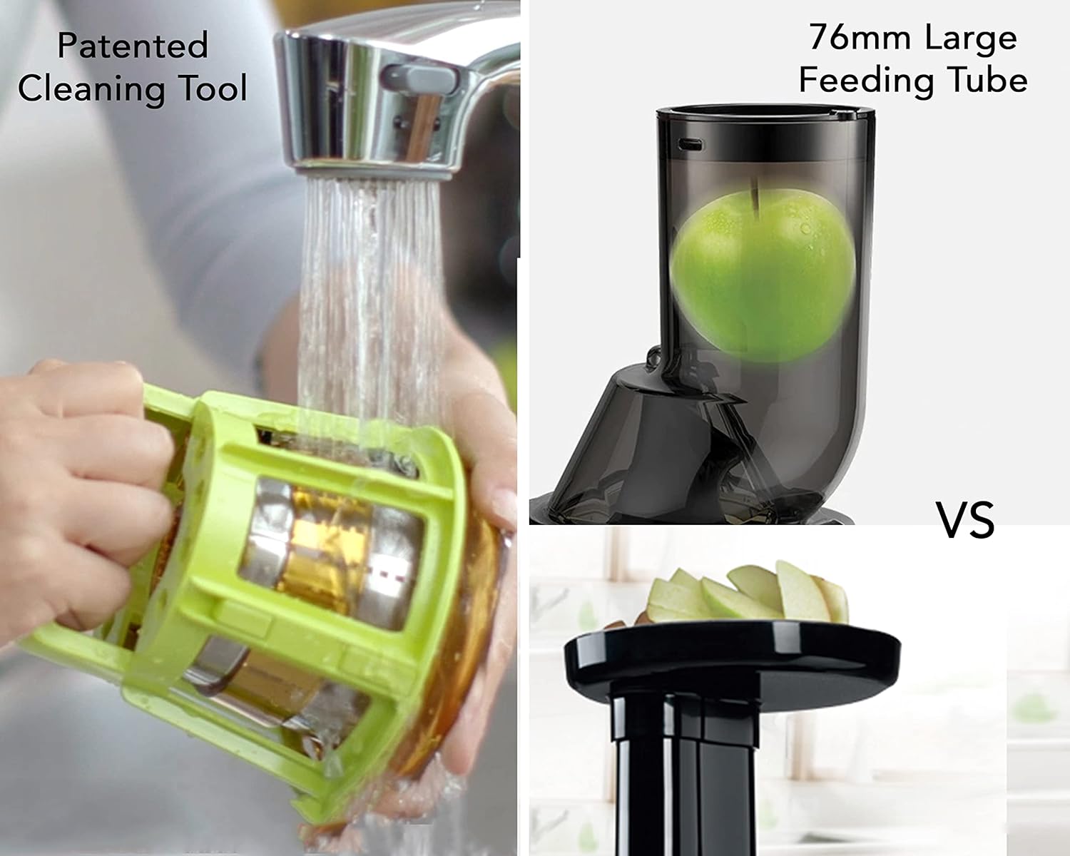 Kuvings B1700 Phantom Black Cold Press Whole Slow Juicer, Patented JMCS Technology for 10% More Juice, All-in-1 Fruit & Vegetable Juicer, 12 Yrs Warranty (Motor), PAN India Services, 240W Strong Motor Mahajan Electronics Online