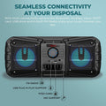 i GEAR Limo Bluetooth 20 watts Party Speaker with TF/FM/AUX/USB Support and LED Lights Portable Wireless Speaker(Black) - Mahajan Electronics Online