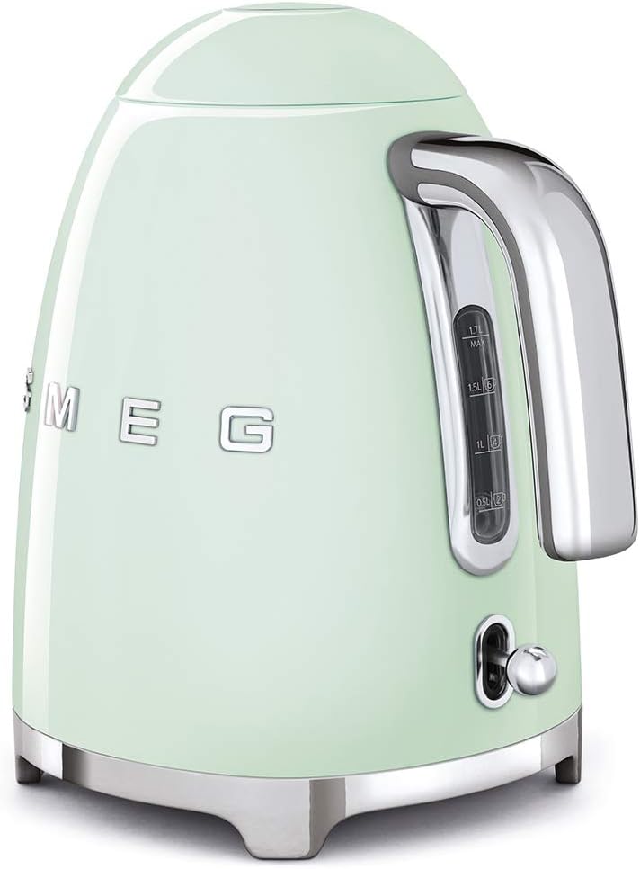 Smeg KLF03PGEU Electric Kettle  50's Style Aesthetic Pastel Green Mahajan Electronics