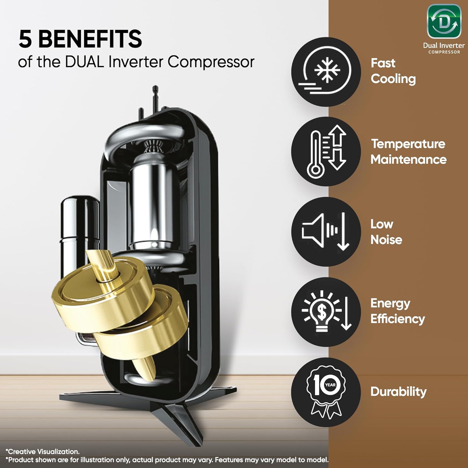 LG US-Q14ENZE 1 Ton 5 Star Dual Inverter Split AC (Copper, AI Convertible 6-in-1 Cooling, Faster Cooling & Energy Saving, 4 Way Air Swing, HD Filter with Anti-Virus Protection, Viraat Mode,  White) Mahajan Electronics Online