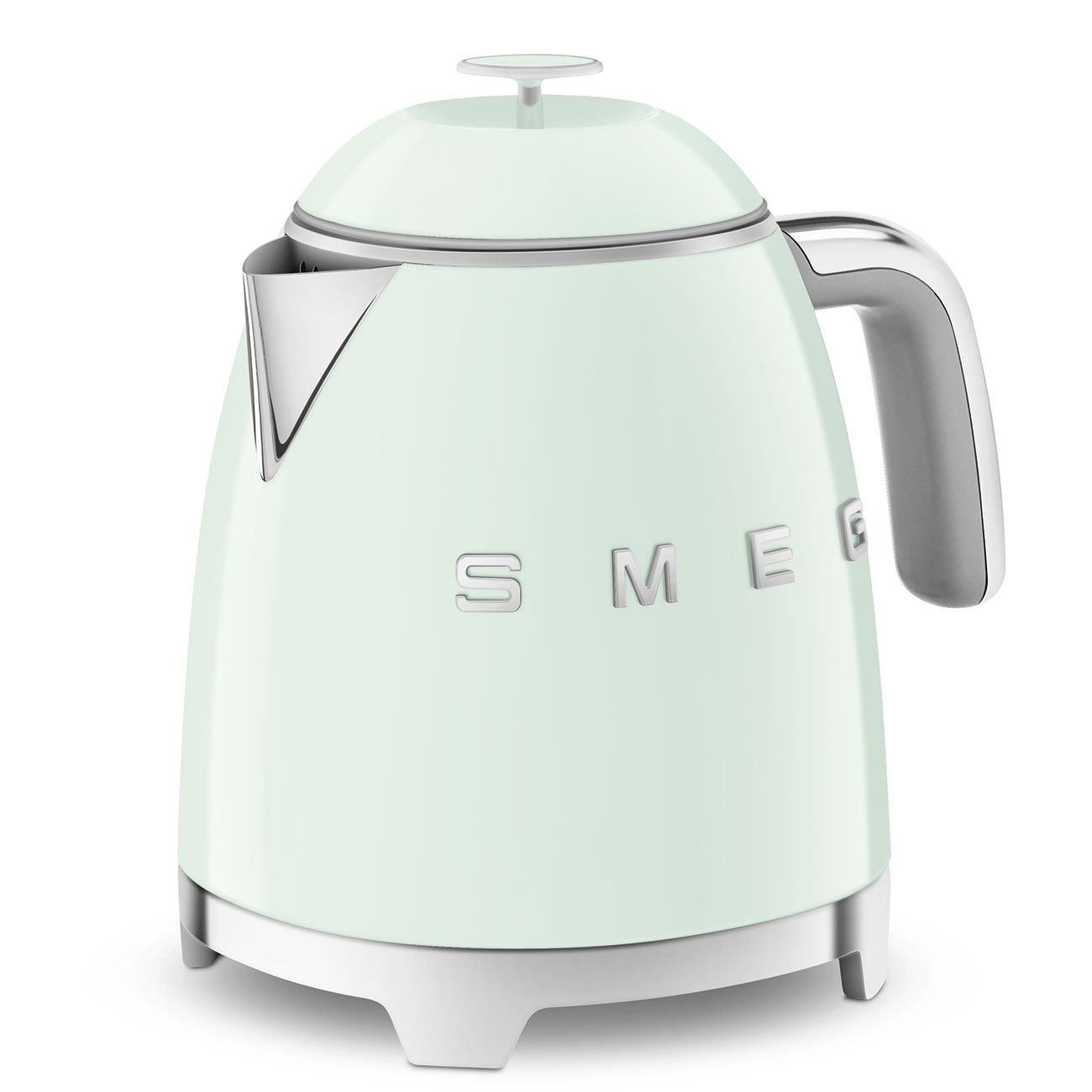SMEG KLF05PGEU Mini 50's Retro Style 3 Cup Electric Kettle with Double Wall Anti Slip Base and Water Level Indicator (Green) Mahajan Electronics Online