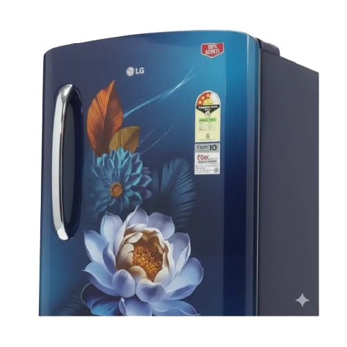 LG GLD2336YABW 224 L 3 Star Single Door Refrigerator | Smart Inverter Compressor Blue Water Lily LG