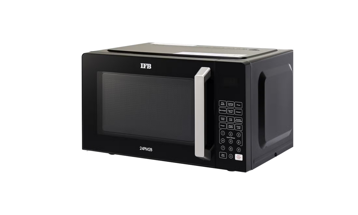 IFB 32PM2B 32L Solo Microwave Oven with 69 Auto Cook Menus ( Black, Mug Recipes, Steam Clean, Auto Reheat, Preset Timer, Power Save, Child Safety Lock, 10 Power Levels) IFB