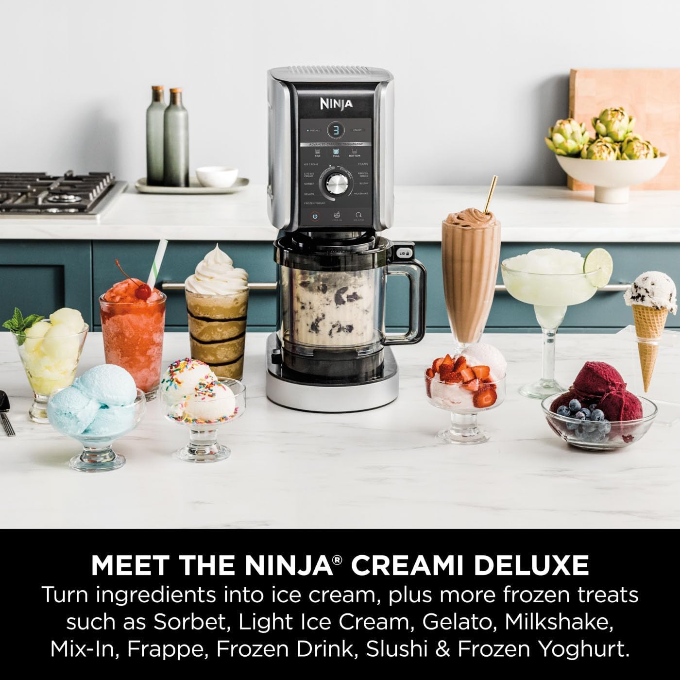 Ninja NC502EU CREAMi Deluxe Ice and Ice Drink Machine