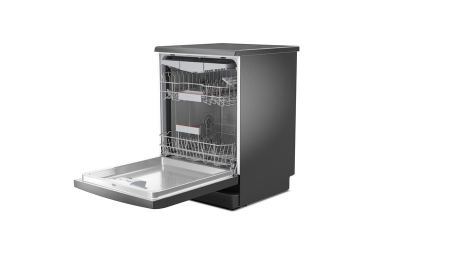 BOSCH SMS6HMC00I 15 Place Settings Dishwasher free-standing dishwasher 60 cm Brushed black steel anti-fingerprint Mahajan Electronics Online