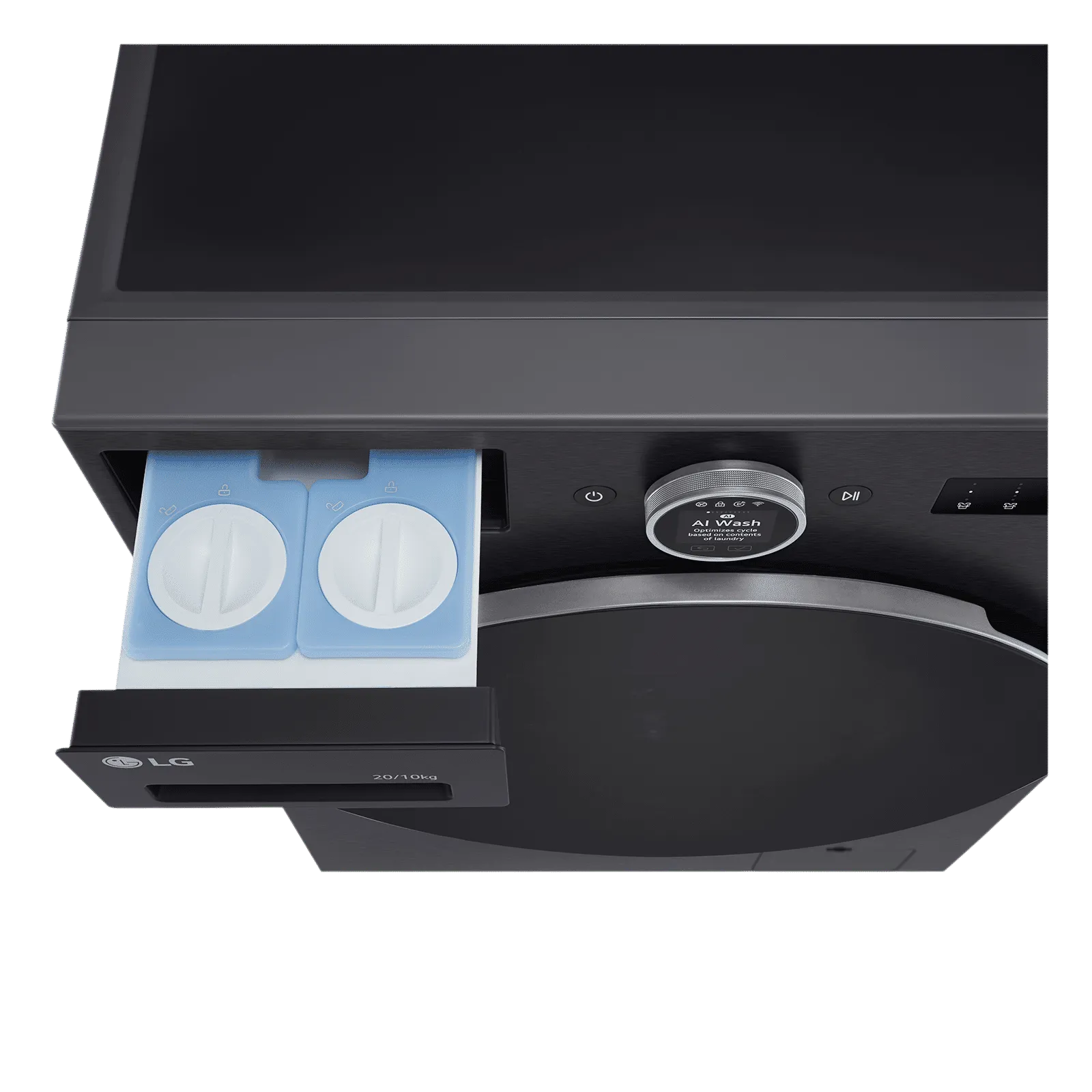 LG 20/10 kg Wi-Fi Inverter Fully Automatic Front Load Washing Machine (VX Series, FDX92010A9K.AEBQEIL, Essence Black, Mahajan electronics online